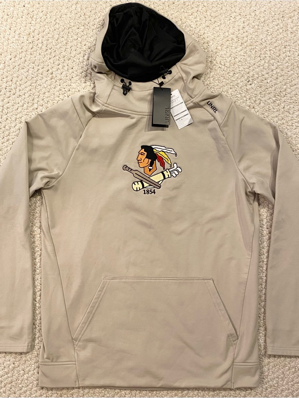 UNRL Crossover Hoodie II Mens Small.  Philadelphia Cricket Club 1854 Logo.